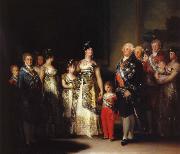 Francisco Goya karl iv med sin familj Spain oil painting artist